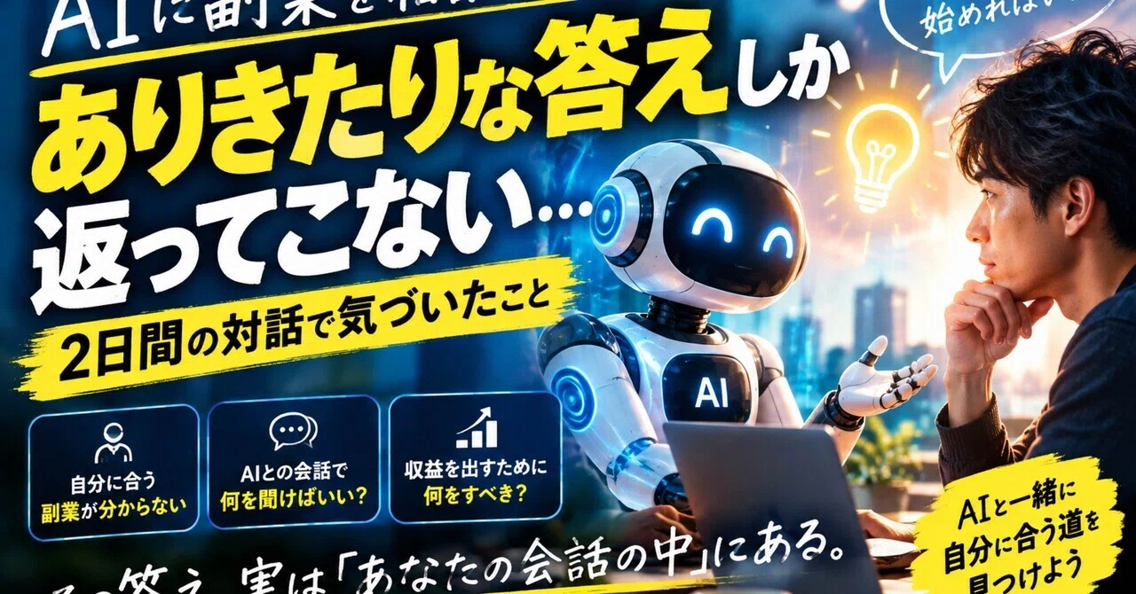 Consulting AI about side hustles only yields generic answers. What I ...