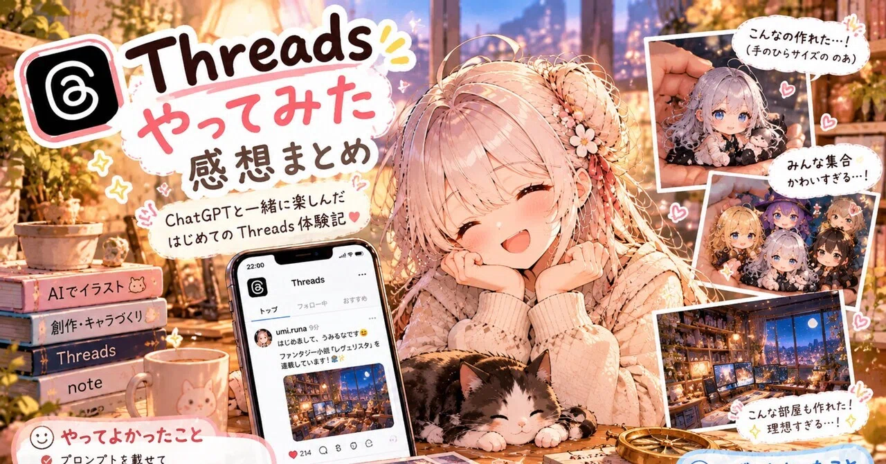 Some interesting things I noticed after starting Threads😊｜うみるな