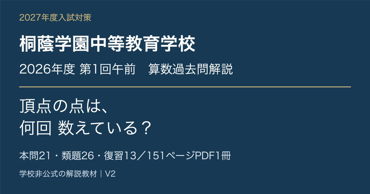 Toin Gakuen Secondary School 2026 1st Morning Math Past Exam ...