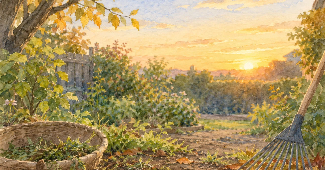When doing garden work, I notice that the seasons have changed｜さとう