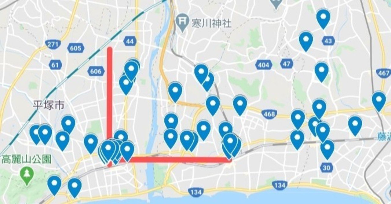 湘南UberEats お店マップと、立ち回りの考察｜Peacock Blue｜note