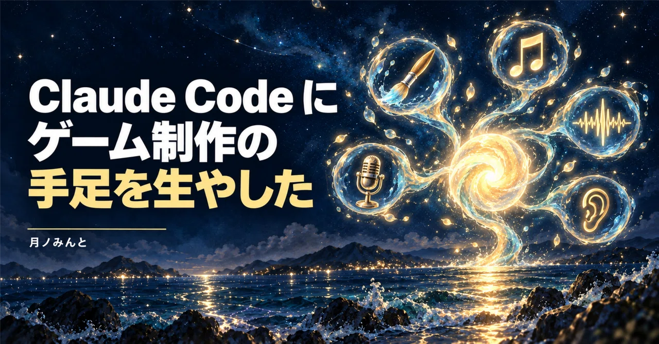 I gave Claude Code limbs for game development｜月ノみんと＠小説家【書籍発売中】