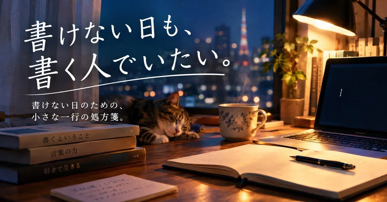 Even on days I can't write, I want to be a writer.｜空理