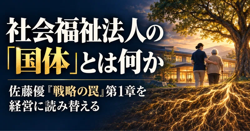 社会福祉法人の「国体」とは何か――　　佐藤優『戦略の罠』第1章を　　　　　　　経営に読み替える eyecatch