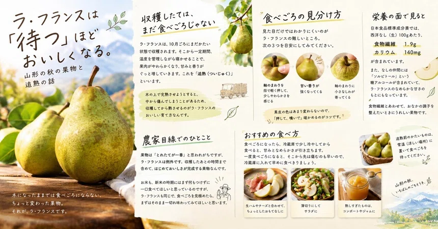 France Tree La France pears get better the more you 'wait'. A story about autumn ...