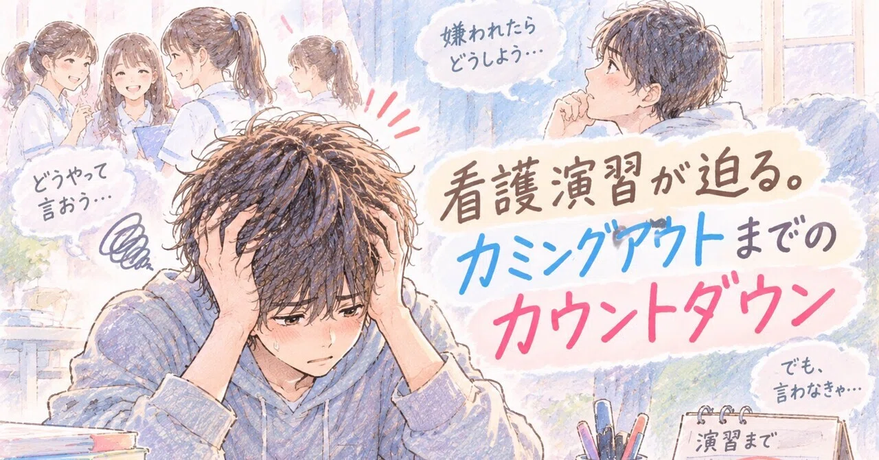 Nursing Practice Approaches. The Countdown to Coming Out｜トラ男