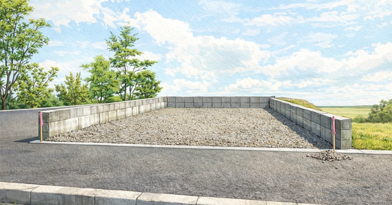 Land preparation work before building a house. The estimate was up to 8 ...