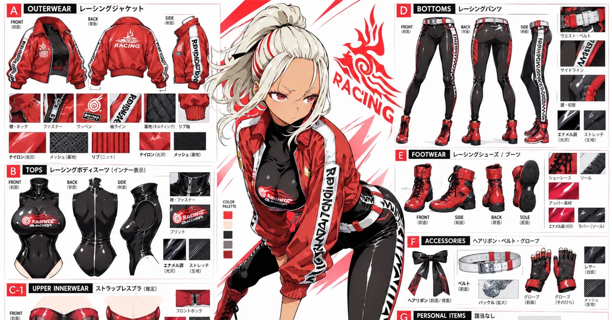 Fashion Detail Anatomy Diagram Generation Prompt｜不治痛
