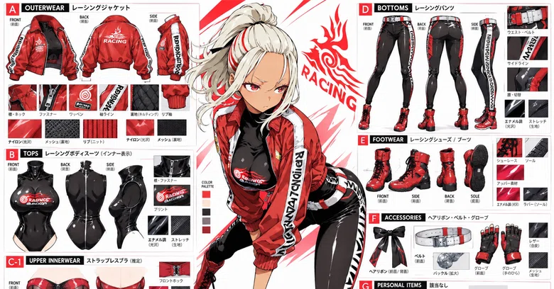 Fashion Detail Anatomy Diagram Generation Prompt｜不治痛