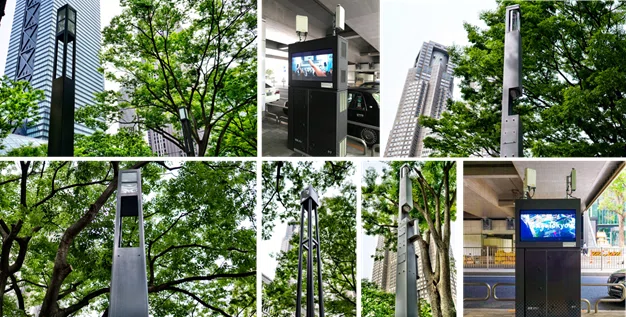 日本初5Gアンテナ基地局搭載スマートポールの先行・試行設置について