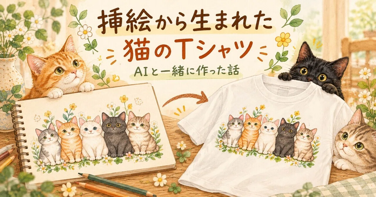 Create A Kitten From AI-Generated Illustrations to Creating a Cat T-Shirt|ちょこりん