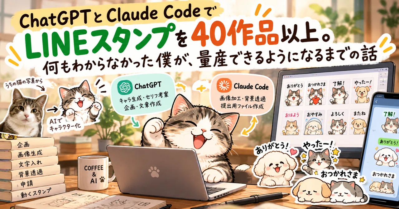 Over 40 LINE Sticker Sets with ChatGPT and Claude Code: The Story of ...