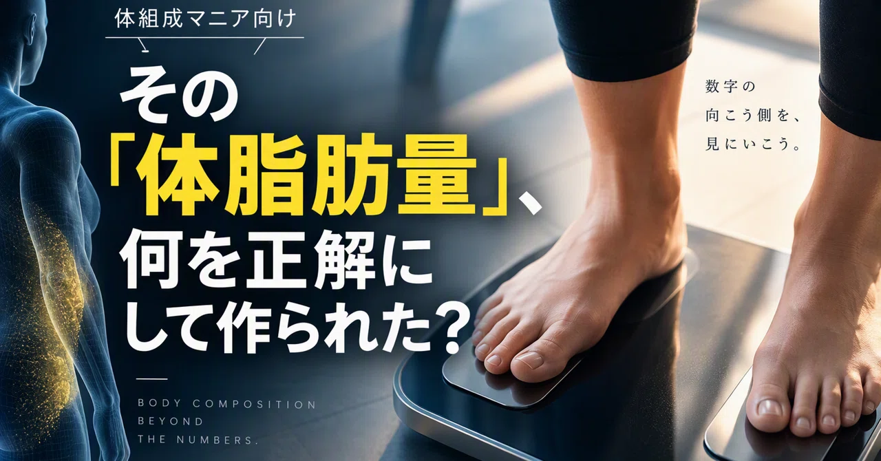 [For Enthusiasts] That 'Body Fat Mass', What Was Used as the 'Correct ...