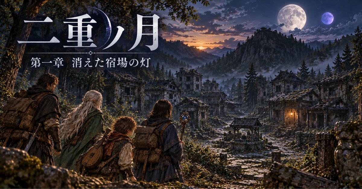 [Short Story] The Double Moon🌙 Chapter 1: The Vanished Post Town Lights｜久遠
