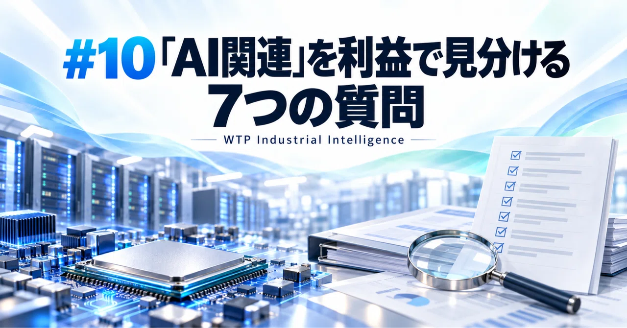 サーバーラック、基板上のチップ、チェックリストと資料、ルーペを並べた写真調のイラスト
