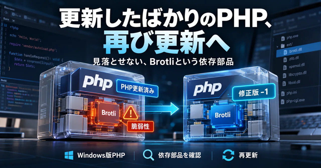 Just updated, and now another update. The Brotli pitfall that shook PHP ...