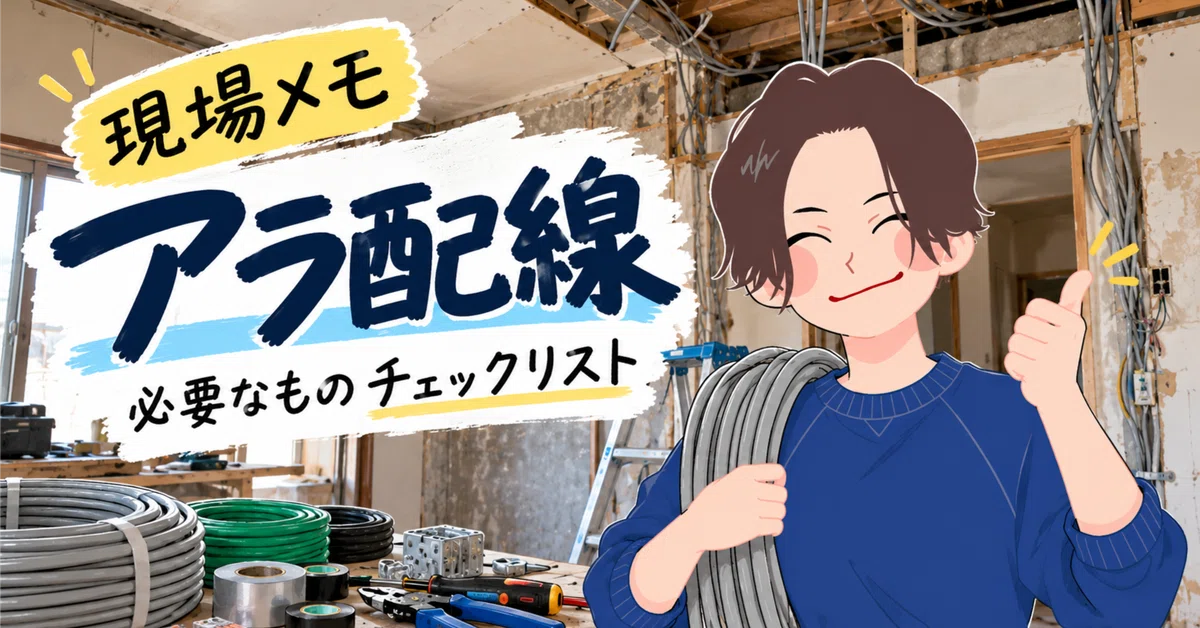 Rough Wiring [Checklist]｜電気工事の現場帳