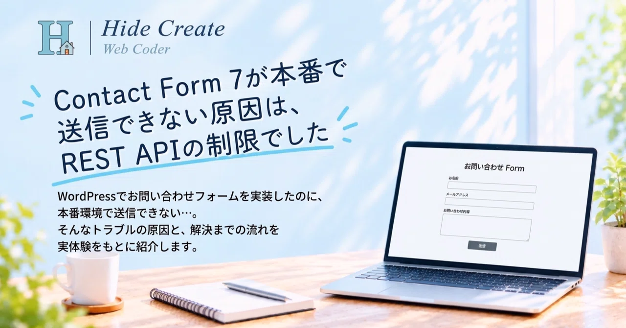 The cause of Contact Form 7 failing to send in production was a REST ...