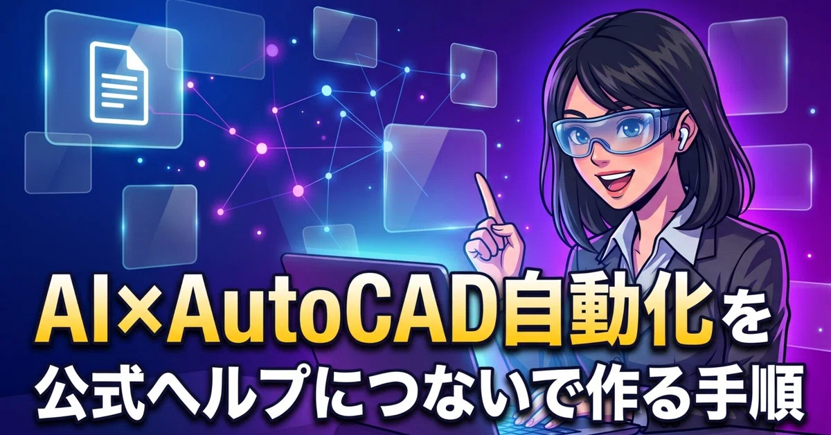 [AI x AutoCAD Automation] Steps to create AutoCAD macros by connecting ...