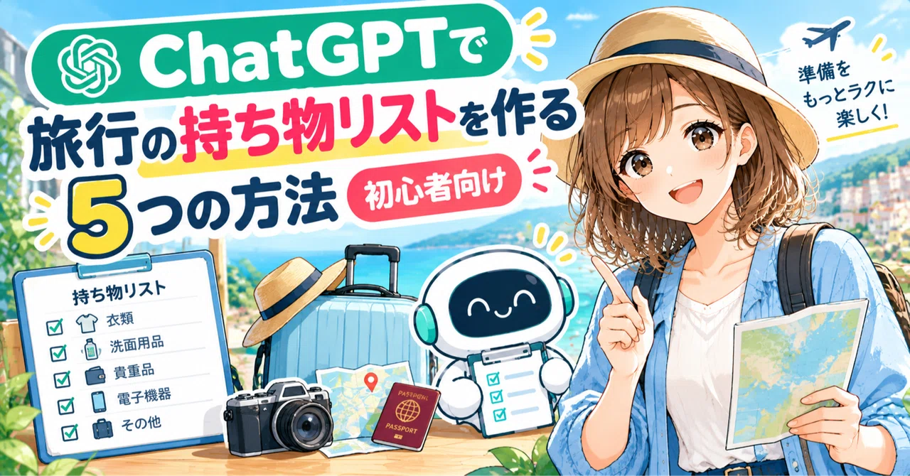 5 Ways to Create a Travel Packing List with ChatGPT | For Beginners｜ゆう ...