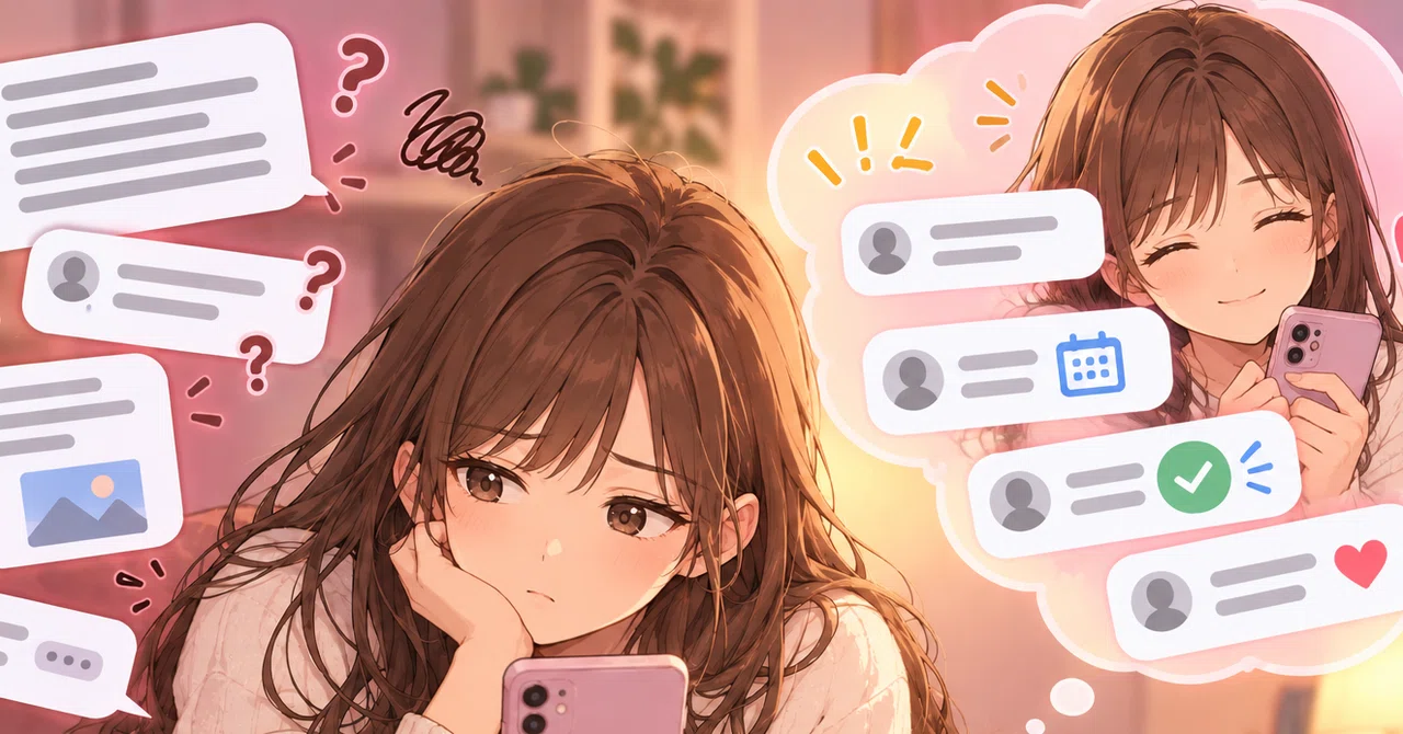 What kind of LINE messages are easy for hostesses to reply to? A ...