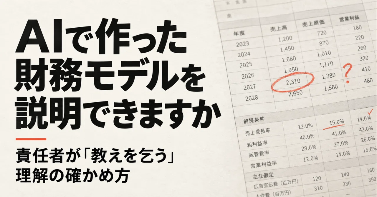 Can You Explain the Financial Model Created by AI? ── How a Person in ...