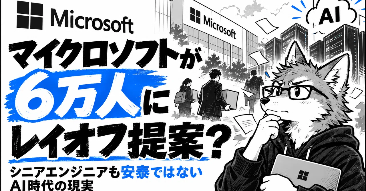 Microsoft Proposes Layoffs for 60,000? The Reality of the AI Era Where ...