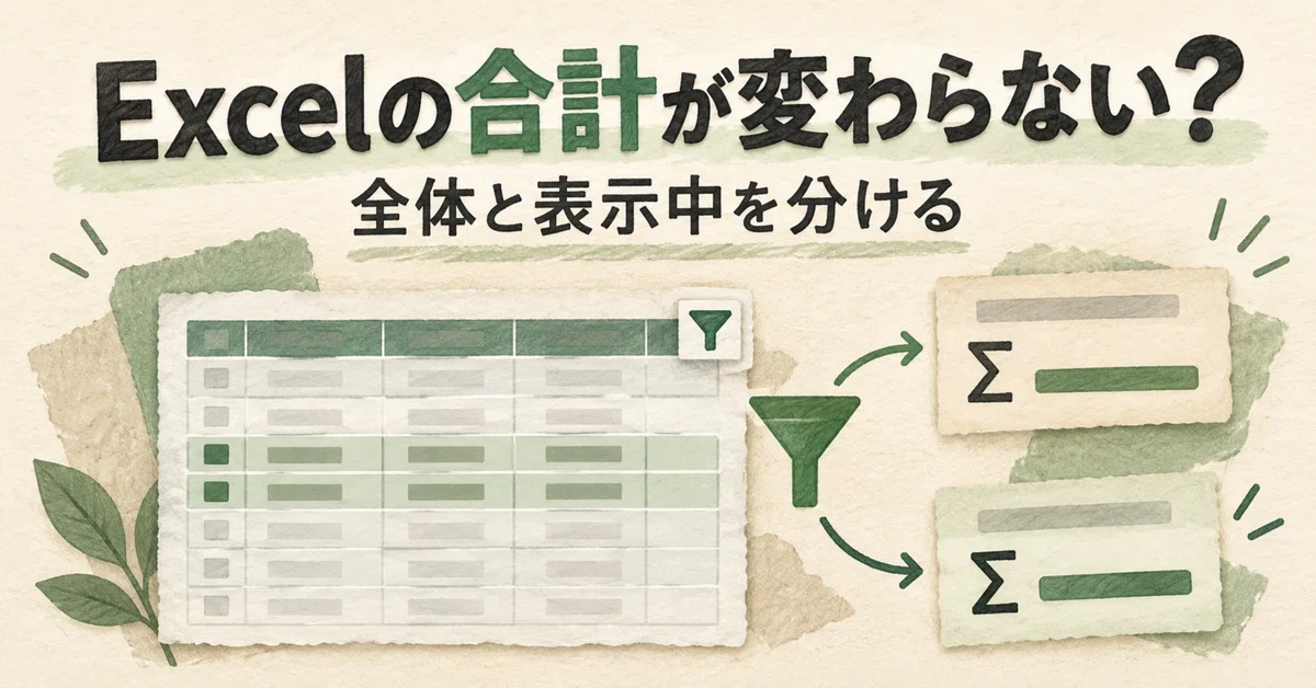 What to do when the total doesn't change after filtering in Excel | How ...