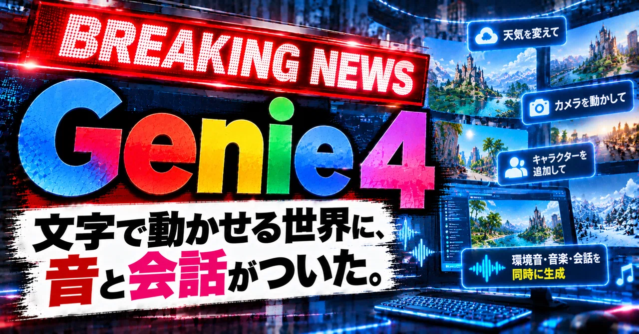 Google DeepMind announces 'Genie 4'. The world you can control with ...
