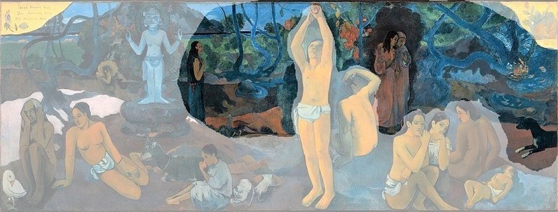 ゴーギャン Paul_Gauguin_-_D'ou_venons-nous (3)　奥