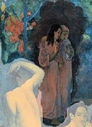 ゴーギャン Paul_Gauguin_-_D'ou_venons-nous (4)　奥　１
