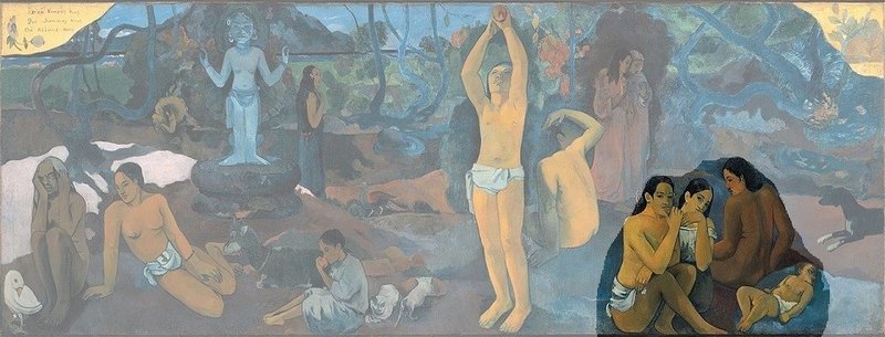 ゴーギャン Paul_Gauguin_-_D'ou_venons-nous (2)　右