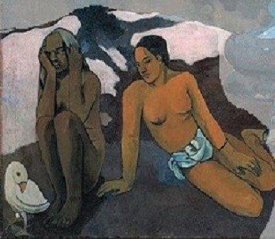 ゴーギャン Paul_Gauguin_-_D'ou_venons-nous (5)　左