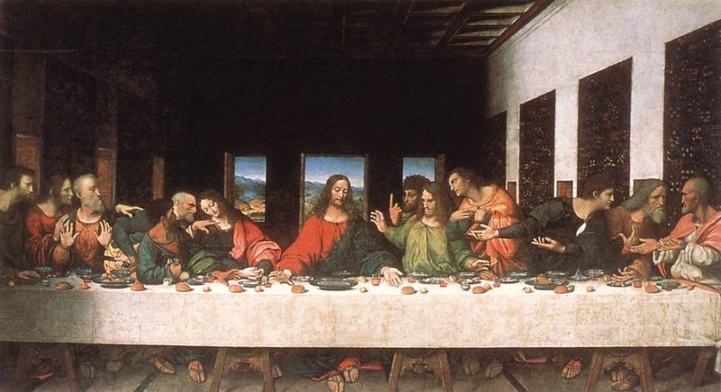 Leonardo_da_Vinci_-_Last_Supper_ 最後の晩餐　レオナルド　ダヴィンチ