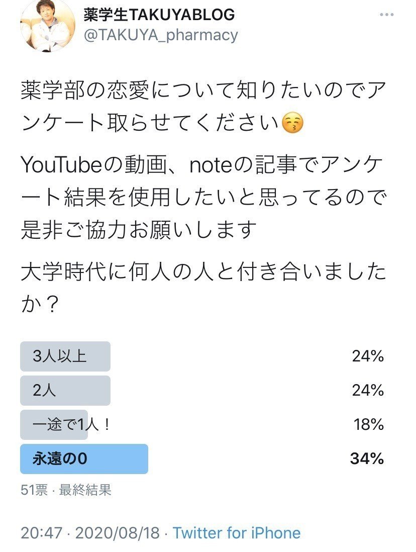 薬学部の難しすぎる恋愛 ボッチが普通 薬学生takuyaのお薬健康note Note