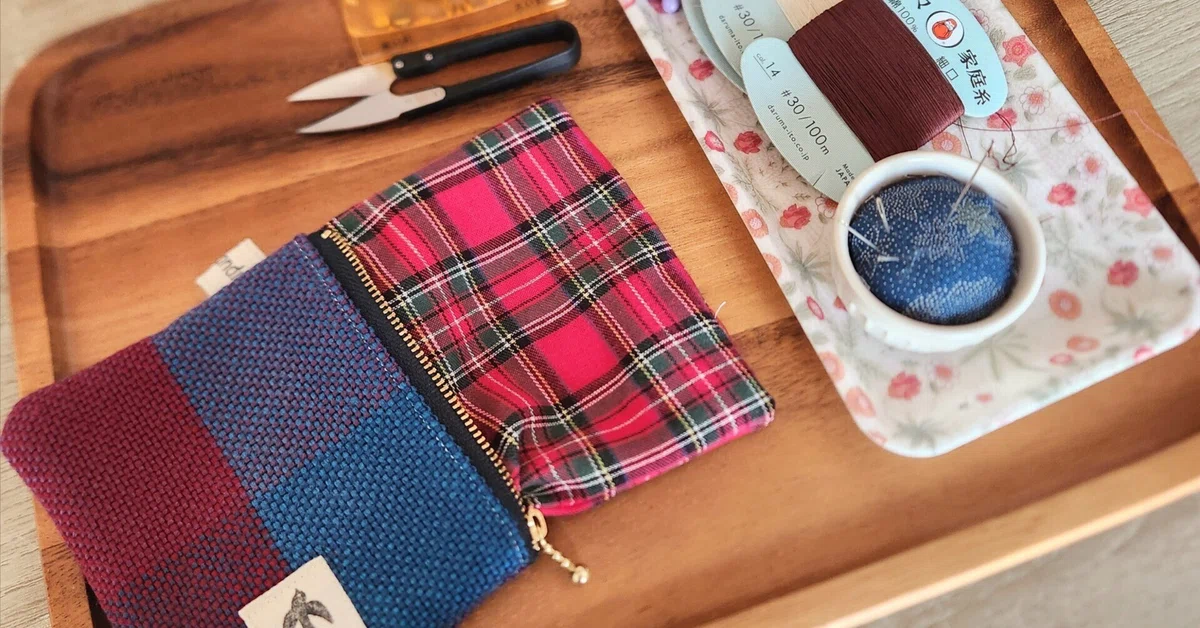 Hand-woven Pouch [Process from Cutting to Sewing]｜ピストル★ハンドメイド