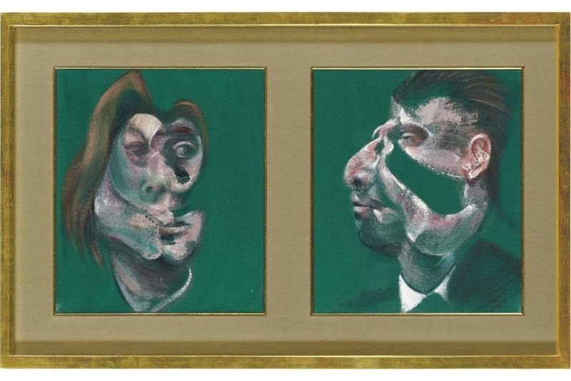 Francis-Bacon-Study-For-Head-Of-Isabel-Rawsthorne-And-George-Dyer フランシス・ベーコン　絵　インセプション　INCEPTION