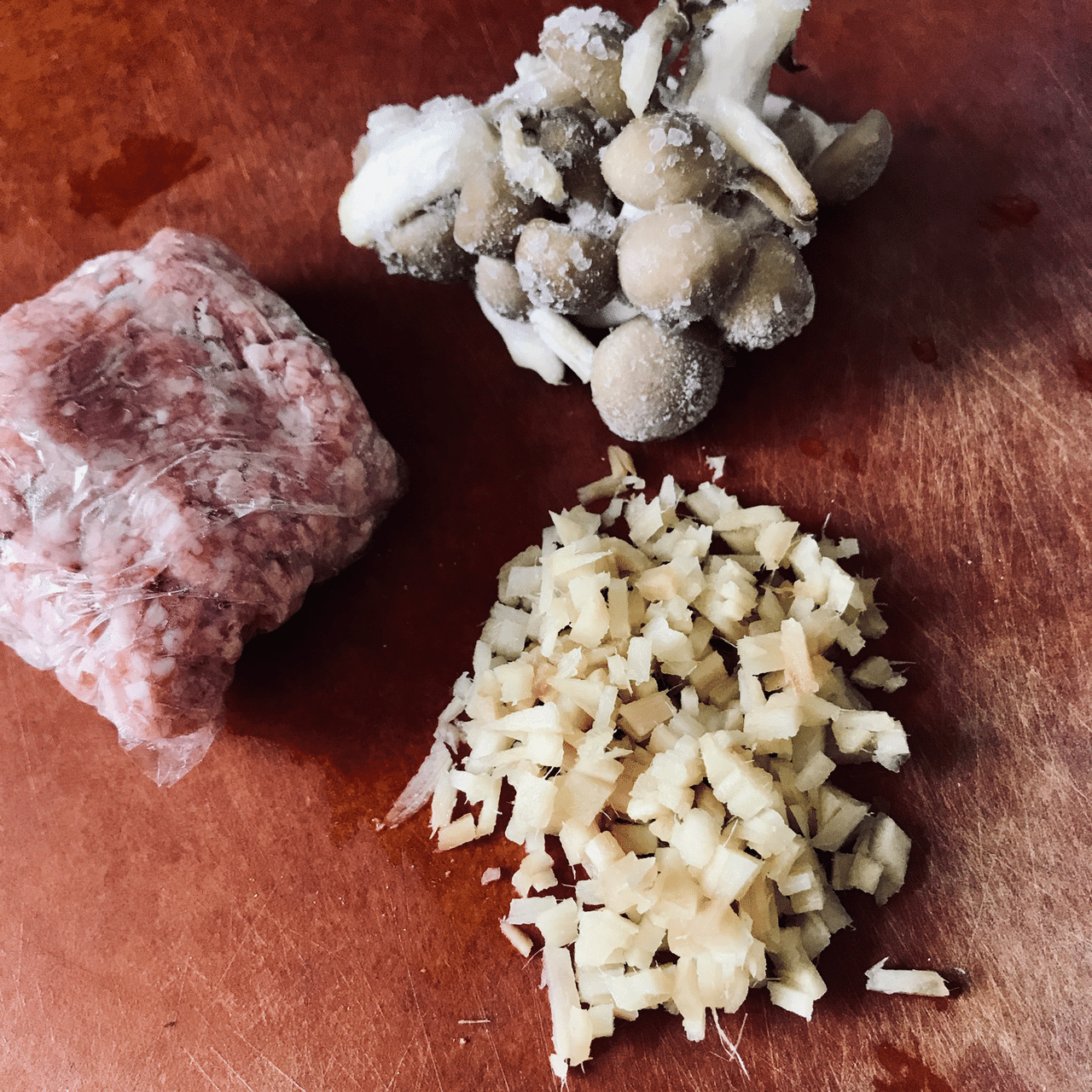 しめじ入りそぼろ丼 As Note