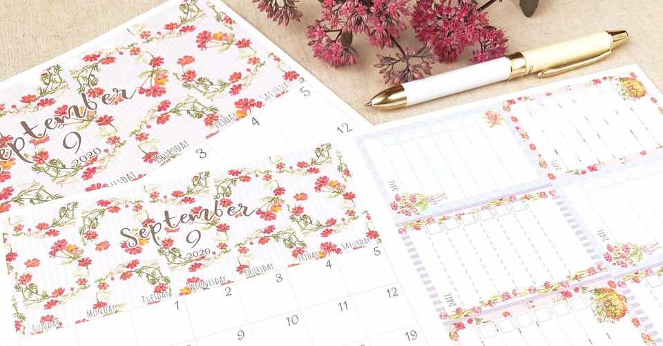 ９月のカレンダーとto Do リスト Haruiro Note