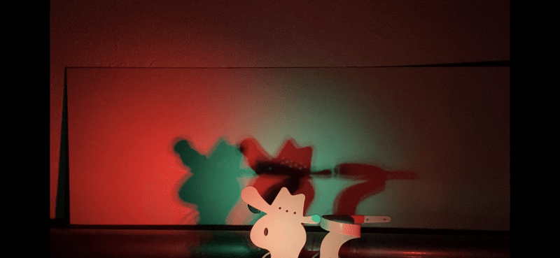 100均で光の三原色 色の三原色 色付きの影 ワ Note