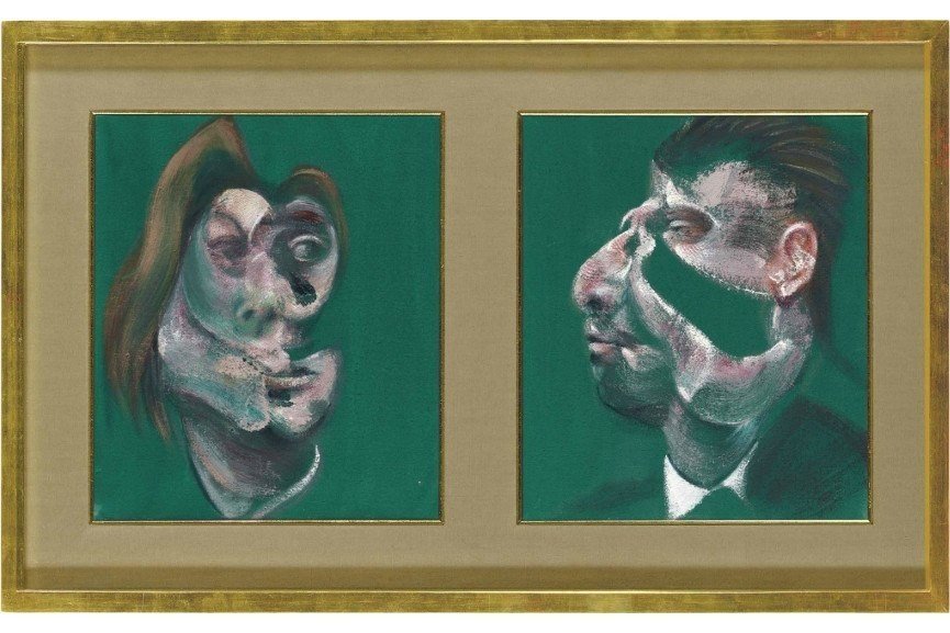 Francis-Bacon-Study-For-Head-Of-Isabel-Rawsthorne-And-George-Dyer フランシス・ベーコン　絵　インセプション　INCEPTION