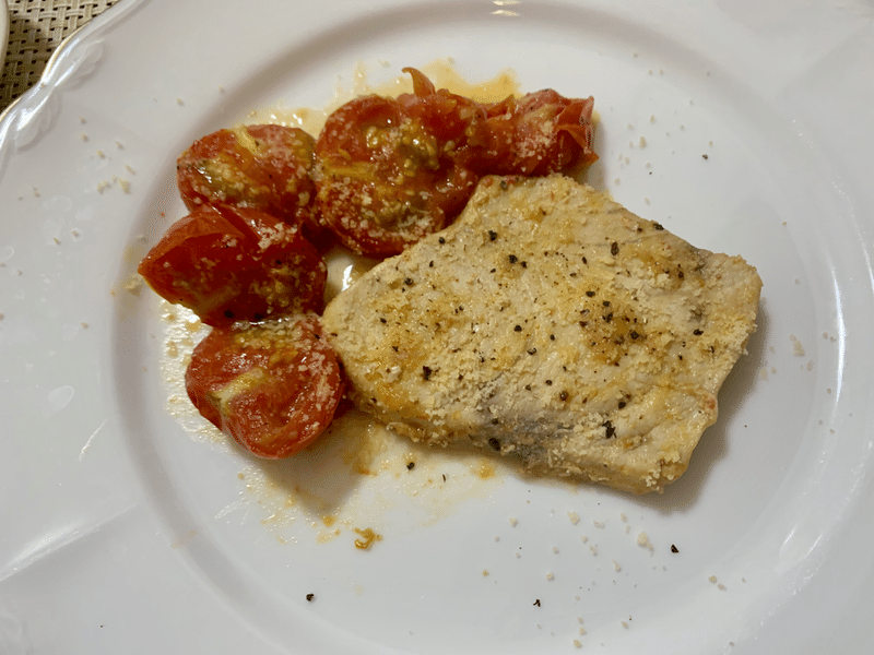 メガジキとトマトのソテー 森田涼花 Note