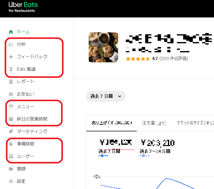 管理画面メニュー説明