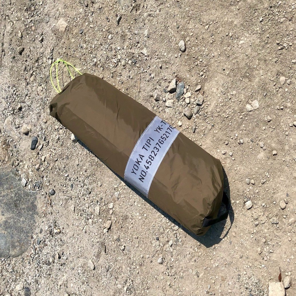 煙突穴アリ！薪ストーブ利用可能な小型軽量ワンポールテント「YOKA
