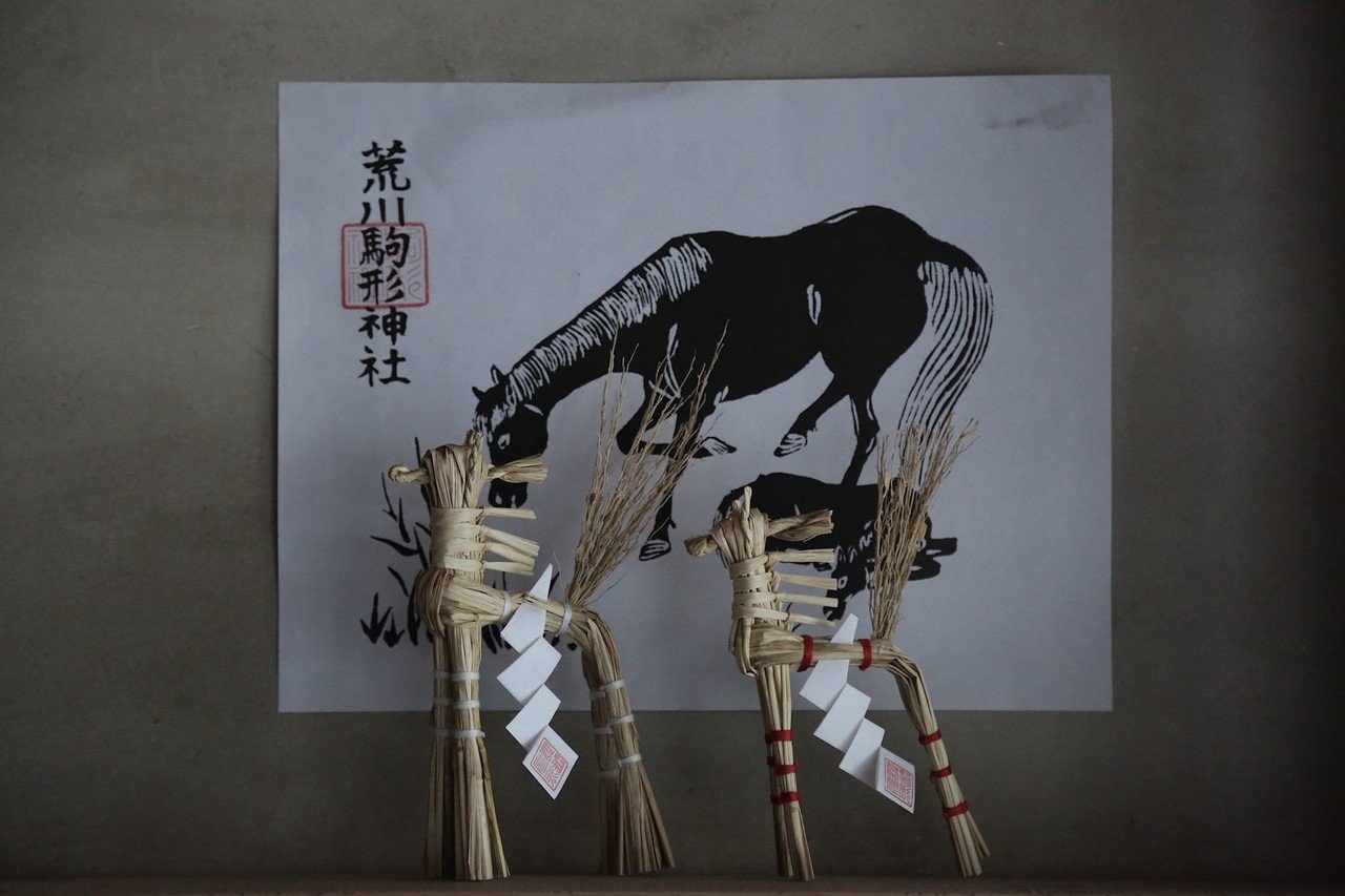 遠野地方 附馬牛村「親子馬絵馬」古民芸 民俗学 民間信仰 古美術 骨董 柳田国男 遠野地方 附馬牛村「親子馬絵馬」古民芸 民俗学 民間信仰 古美術
