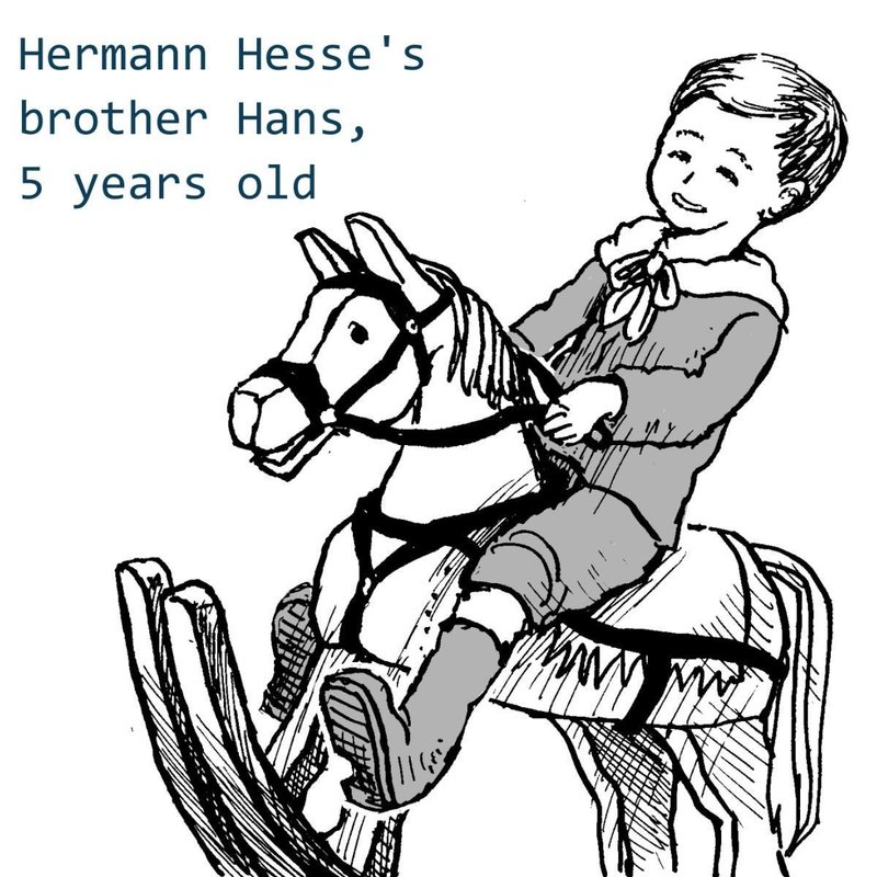 ヘッセの弟ハンス、５歳