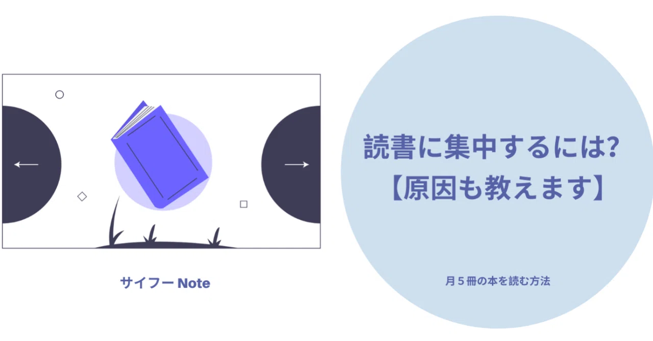 読書に集中する方法は 原因も サイ 留学生noter Note