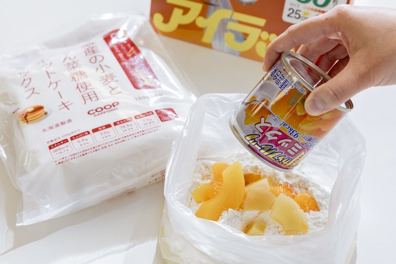 もしもの災害に備えるレシピ ポリ袋で蒸しパンをつくる コープさっぽろの広報誌 Cho Co Tto ちょこっと