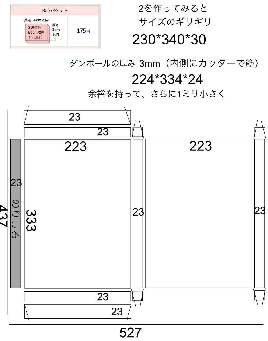 ゆうパケット専用BOX作り｜スタイルカフヱ mobomoga