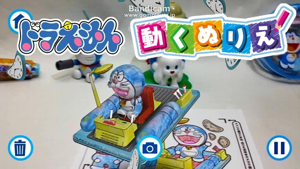 Http Matome Naver Jp M Odai Page 2 グリコ動くぬりえ ３ｄドラえもん Ar Rinanari Line スタンプ販売中 Note